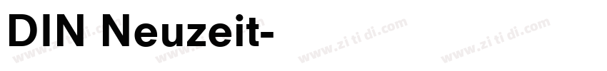 DIN Neuzeit字体转换